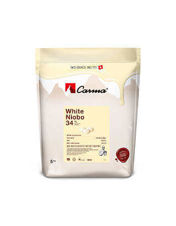 картинка Шоколад белый Carma Niobo 34%, 1,5кг от магазинаАрт-Я