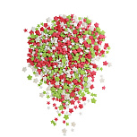 картинка Посыпка сахарная №343/1 Звездочки (зел, крас, бел),50гр от магазинаАрт-Я