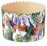 картинка Форма для кулича(108) D90 H90мм Павлины, 10шт от магазинаАрт-Я