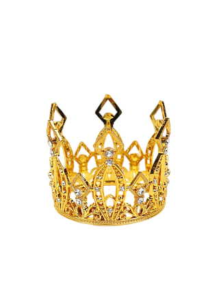 картинка Корона для торта "Витая" цвет золото от магазинаАрт-Я