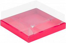 картинка Коробка под 4 муссовых пирожных 190*190*80 мм, КРАСНАЯ от магазинаАрт-Я