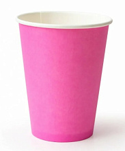 картинка Стакан бумажный Розовый, 250мл D-80мм от магазинаАрт-Я