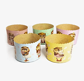 картинка Форма для кулича(14) D90 H90мм Совушки, 10шт от магазинаАрт-Я