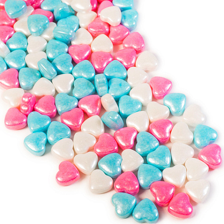 картинка Посыпка микс "Сердечки голубые/розовые/белые", 50 гр от магазинаАрт-Я