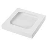 картинка Коробка 20*20*3см белая с окном от магазинаАрт-Я