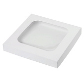 картинка Коробка 20*20*3см белая с окном от магазинаАрт-Я