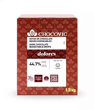 картинка Термостабильные капли из темного шоколада Dolores Chocovic, 1,5кг от магазинаАрт-Я