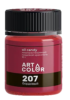 картинка Краситель Art Color Бордовый- (OIL Candy), 10гр от магазинаАрт-Я