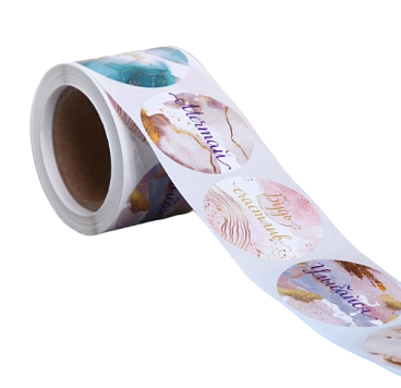 картинка Наклейки для цветов и подарков  "Мечтай, твори, сияй", 4,4 х 4,4 см, набор 252 шт. от магазинаАрт-Я
