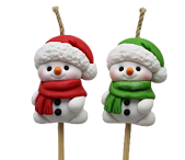 картинка Свеча-топпер "Снеговик" 4 см от магазинаАрт-Я