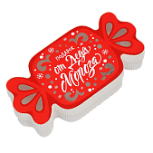 картинка Коробка Новый год «Конфетка» красная от магазинаАрт-Я