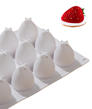 картинка Форма для выпечки и муссовых десертов "Клубника" 15 ячеек от магазинаАрт-Я