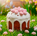 картинка Яйца "Пасхальные" из глазури (розовые),100гр от магазинаАрт-Я