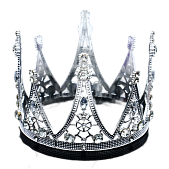 картинка Украшение для торта "Корона с камнями", цвет серебро  от магазинаАрт-Я
