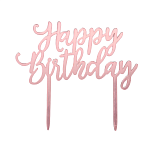 картинка Топпер "Happy Birthday" цвет розовое золото    от магазинаАрт-Я