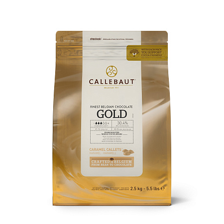 картинка Шоколад Callebaut Gold со вкусом карамели, 150гр от магазинаАрт-Я