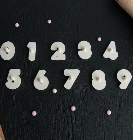 картинка Набор печатей для мастики "Цифры", 10 шт от магазинаАрт-Я