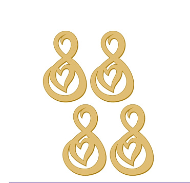 картинка Топпер торцевой "8", 4шт, 80*49 мм от магазинаАрт-Я