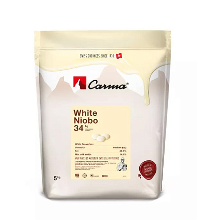 картинка Шоколад белый Carma Niobo 34%, 5кг от магазинаАрт-Я