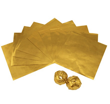 картинка Фольга для конфет "Золотая", 100 шт от магазинаАрт-Я