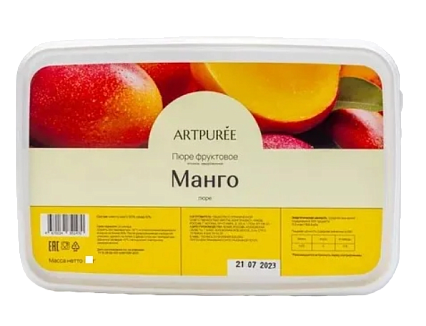 картинка Пюре фруктовое манго ARTPUREE, 0,25кг от магазинаАрт-Я