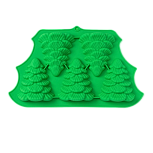 картинка Форма для выпечки 5 ячеек "Ёлки" 31,5х19х3см (10х8,8х3см) от магазинаАрт-Я