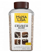 картинка Сахарные кусочки с миндалем Mona Lisa Crunch Серебро, 60гр от магазинаАрт-Я