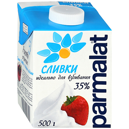 картинка Сливки 35% ультрапастеризованные Parmalat, 0,5л от магазинаАрт-Я
