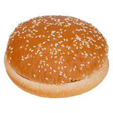 картинка Булочка для гамбургера с кунжутом заморож. 52 гр. 100 мм, 1шт от магазинаАрт-Я
