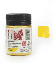 картинка Пыльца KREDA блестящая для декора Желтая, 6г от магазинаАрт-Я