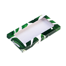 картинка Коробка для шоколада Nature зеленая, 17,3*8,8 *1,5 см от магазинаАрт-Я