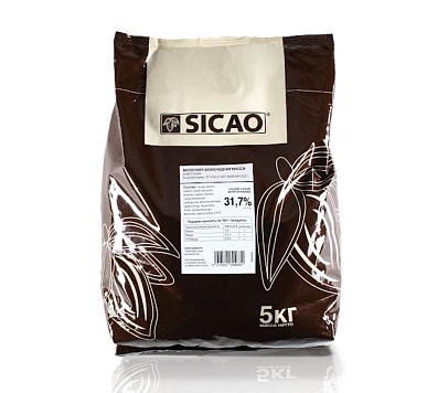 картинка Шоколад молочный 31,7% SICAO 1кг (CHM-T13-25B) от магазинаАрт-Я