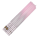 картинка Набор свечей для торта «Жемчуг» (розовый с серебром, 14 см) 6 шт от магазинаАрт-Я