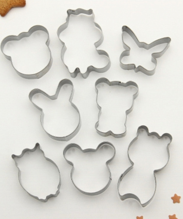 картинка Набор форм для вырезания печенья "Животные", 14*14 см, 8 шт от магазинаАрт-Я