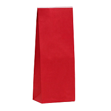 картинка Пакет бумажный фасовочный, красный, 10 х 26 х 7 см от магазинаАрт-Я