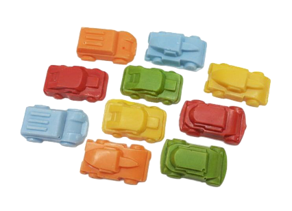 картинка Набор фигурок из шоколадной глазури "Машинки" 10 шт. от магазинаАрт-Я