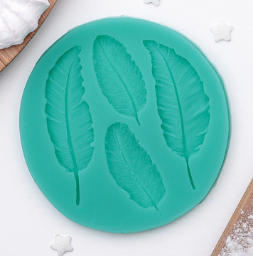 картинка Молд 9х8,6см "Перышко" от магазинаАрт-Я