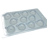 картинка Форма пластиковая: Новогодний шар МИНИ (11 ячеек) от магазинаАрт-Я