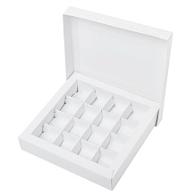картинка Коробка для 16 конфет Белая от магазинаАрт-Я