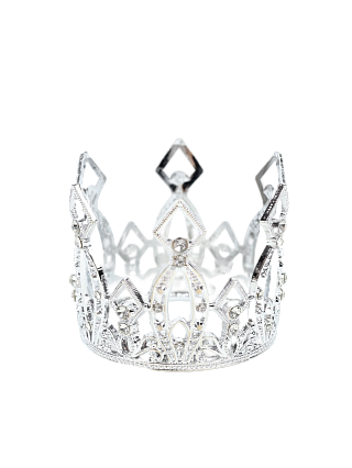 картинка Корона для торта "Витая" цвет серебро от магазинаАрт-Я