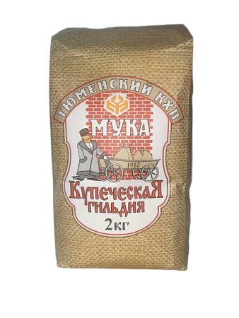 картинка Мука пшеничная высший сорт "Купеческая Гильдия", 2кг от магазинаАрт-Я