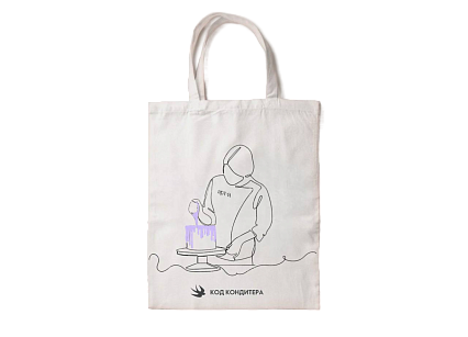 картинка Сумка-шопер кондитера 35*40см от магазинаАрт-Я
