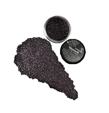 картинка Глиттер съедобный пищевой Черный Caramella, 5 гр от магазинаАрт-Я