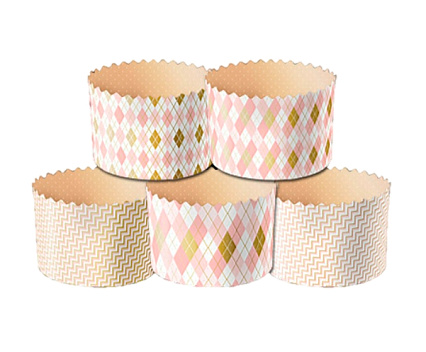 картинка Форма для кулича(87) d70*h85мм Ромбики, 10шт от магазинаАрт-Я