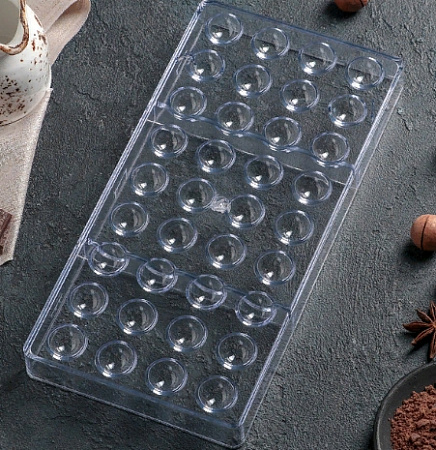 картинка Форма для шоколада "полусфера" 36 ячеек от магазинаАрт-Я