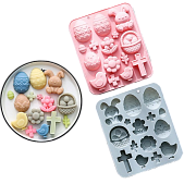 картинка Форма силиконовая «Светлый праздник Пасхи» 15 ячеек от магазинаАрт-Я