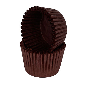 картинка Капсулы бумажные для конфет КОРИЧНЕВЫЕ 43*30 мм, 25 шт от магазинаАрт-Я