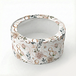 картинка Коробка под зефир, макаруны круглая с окном диам.160мм выс 70мм (Цветы 8 марта) от магазинаАрт-Я