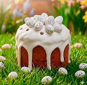 картинка Яйца "Пасхальные" из глазури (белые матовые в крапинку),100гр от магазинаАрт-Я