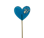 картинка Леденец "Сердце" голубое с посыпкой от магазинаАрт-Я